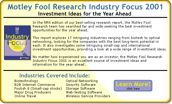Industry Focus 2001 -- Click to Learn More