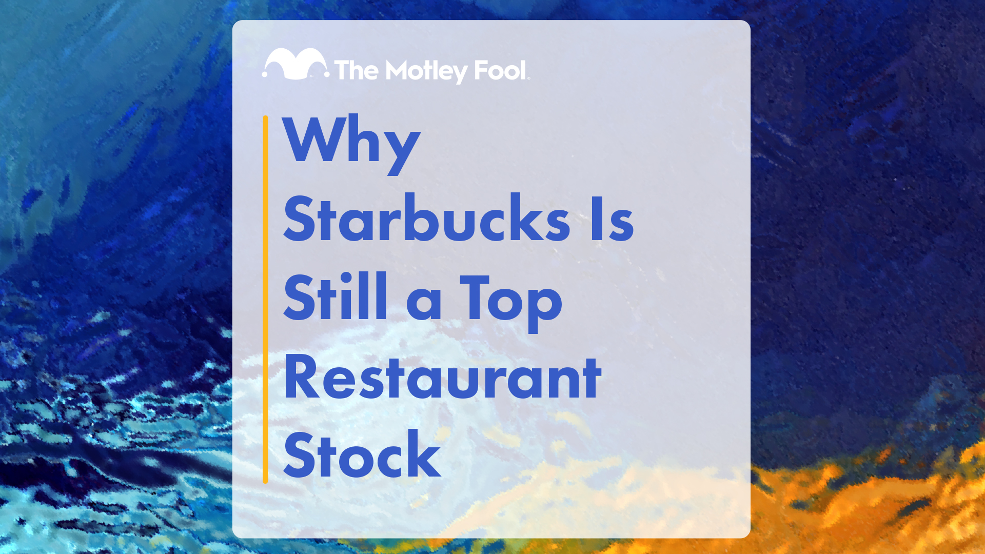 Why Starbucks Is Still a Top Restaurant Stock | The Motley Fool 1 Why Starbucks Is Still a Top Restaurant Stock | The Motley Fool