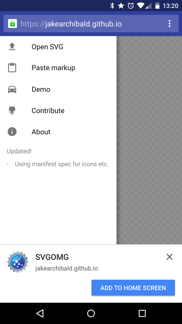 Chrome Add To Home