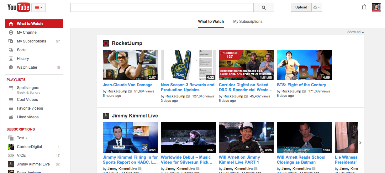 Video favorites. Video favorites