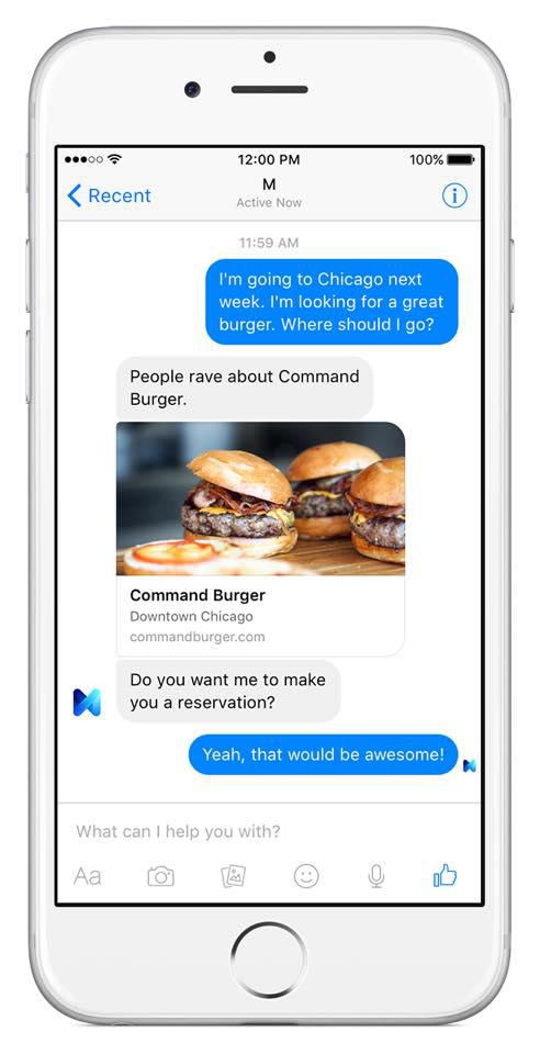 Facebook Messenger M Demo