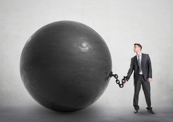 Getty Debt Ball And Chain