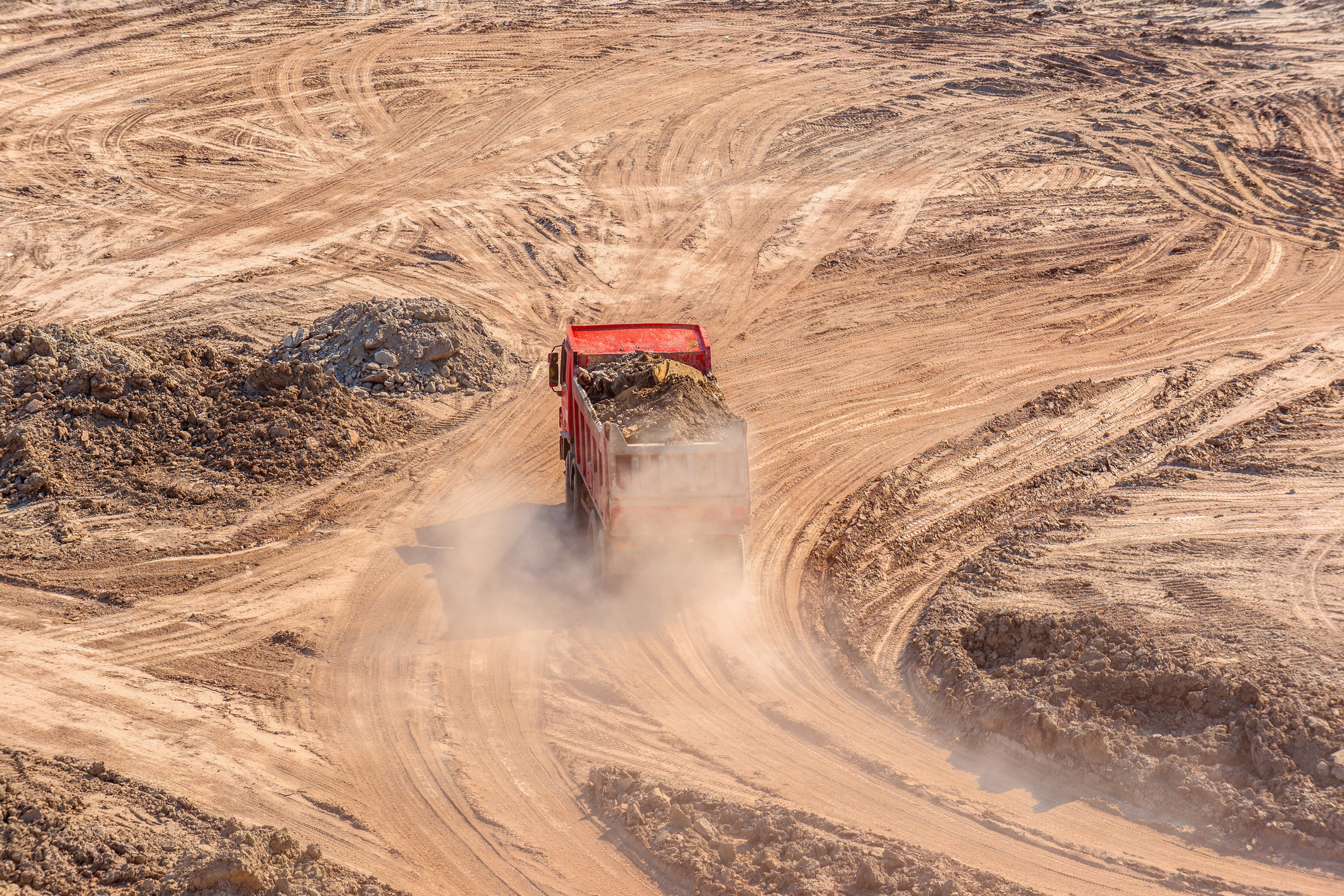 A large mining truck.