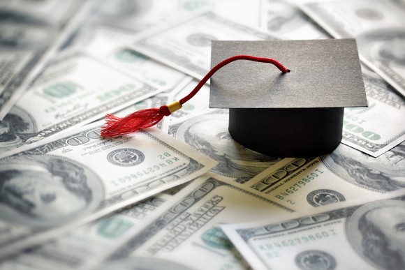 Mortarboard and money