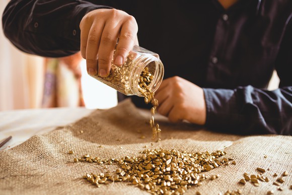Gold pieces