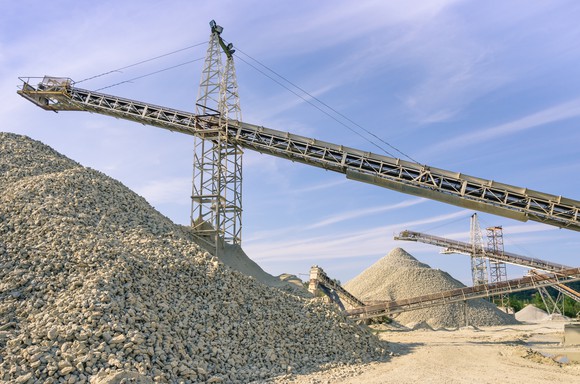 A stone quarry.