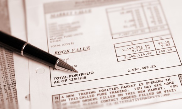 Stock portfolio statement.