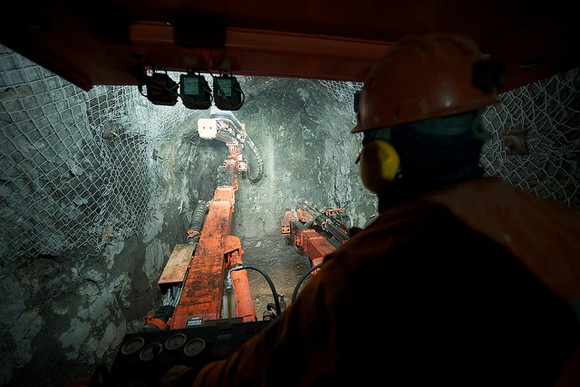 Mining the Eureka vein at Cerro Negro