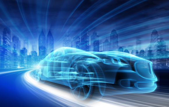 Abstract of a connected car.