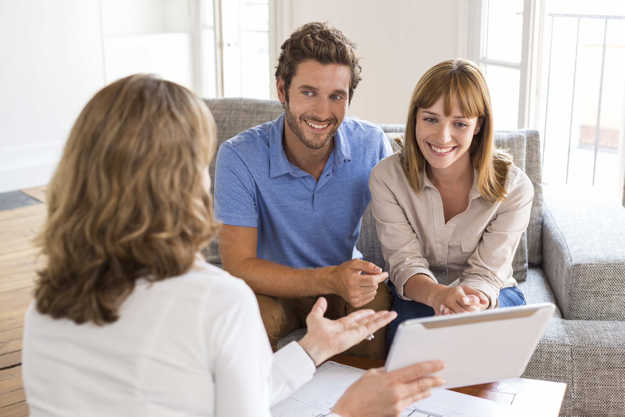 Couple meeting with an accountant