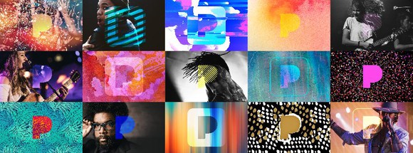 Collage of artists on Pandora