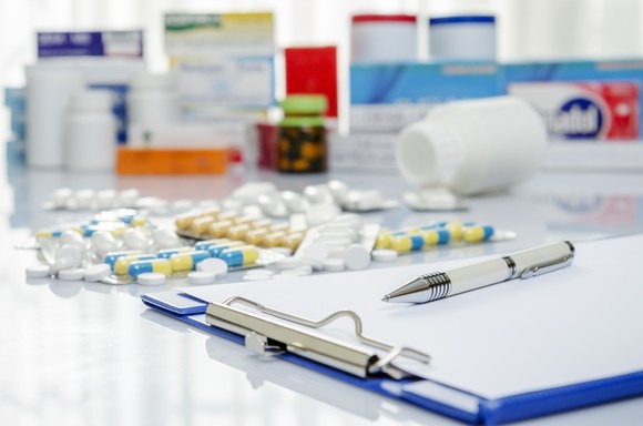 Drugs with prescription pad