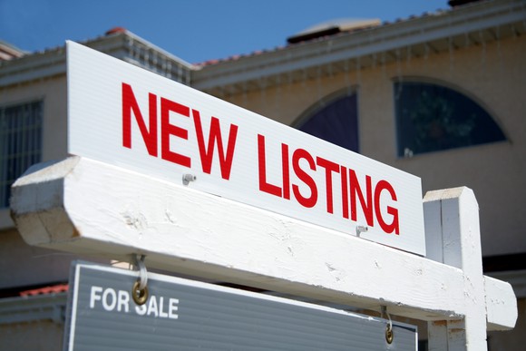 Real estate listing sign