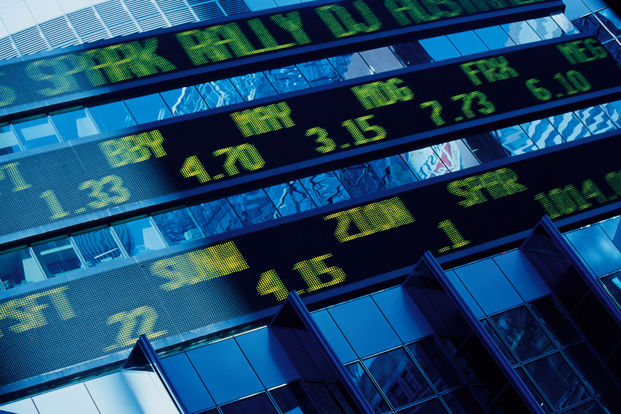 Stock ticker board