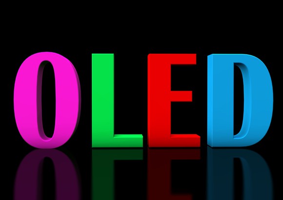 OLED letters.