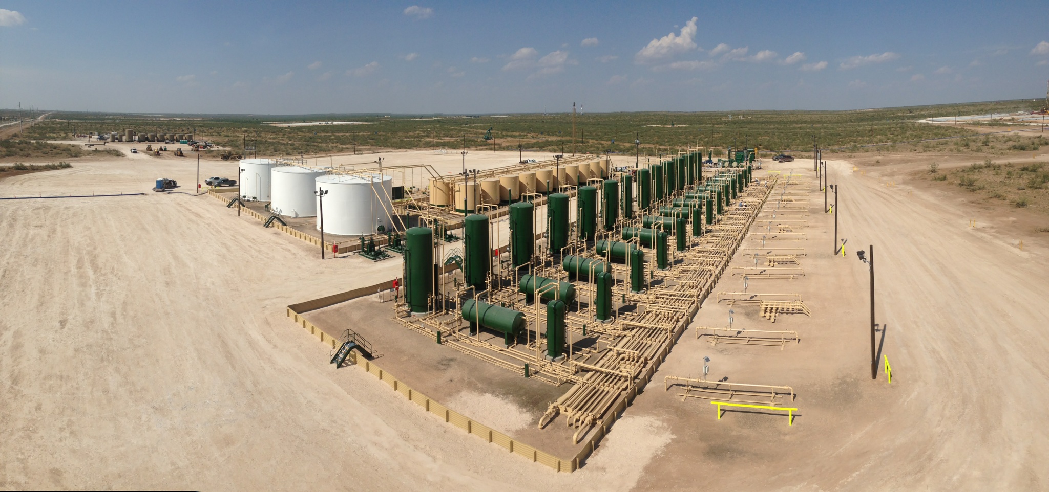 A production facility in the Permian Basin.