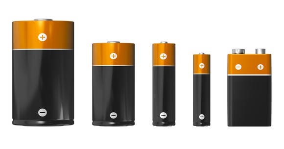Batteries of different sizes