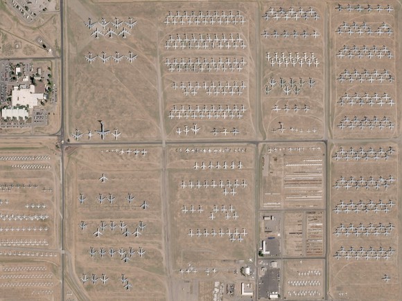 Satellite image of Davis-Monthan AFB