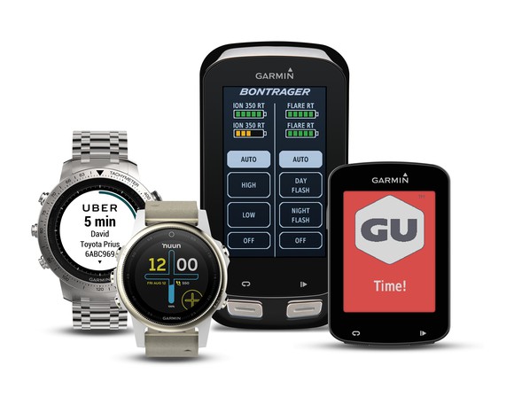 Four Garmin products.