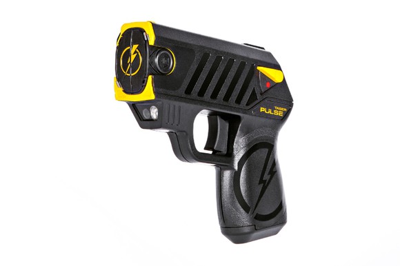 Image of a Taser Pulse weapon. Image of a Taser Pulse weapon.