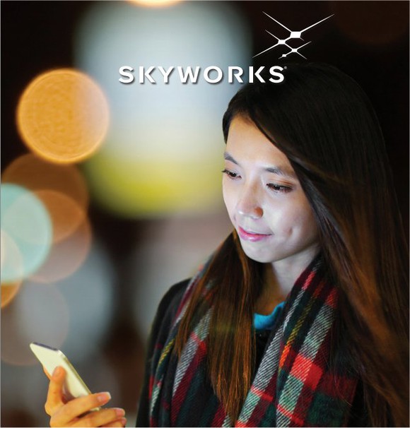 A woman checking her smartphone.