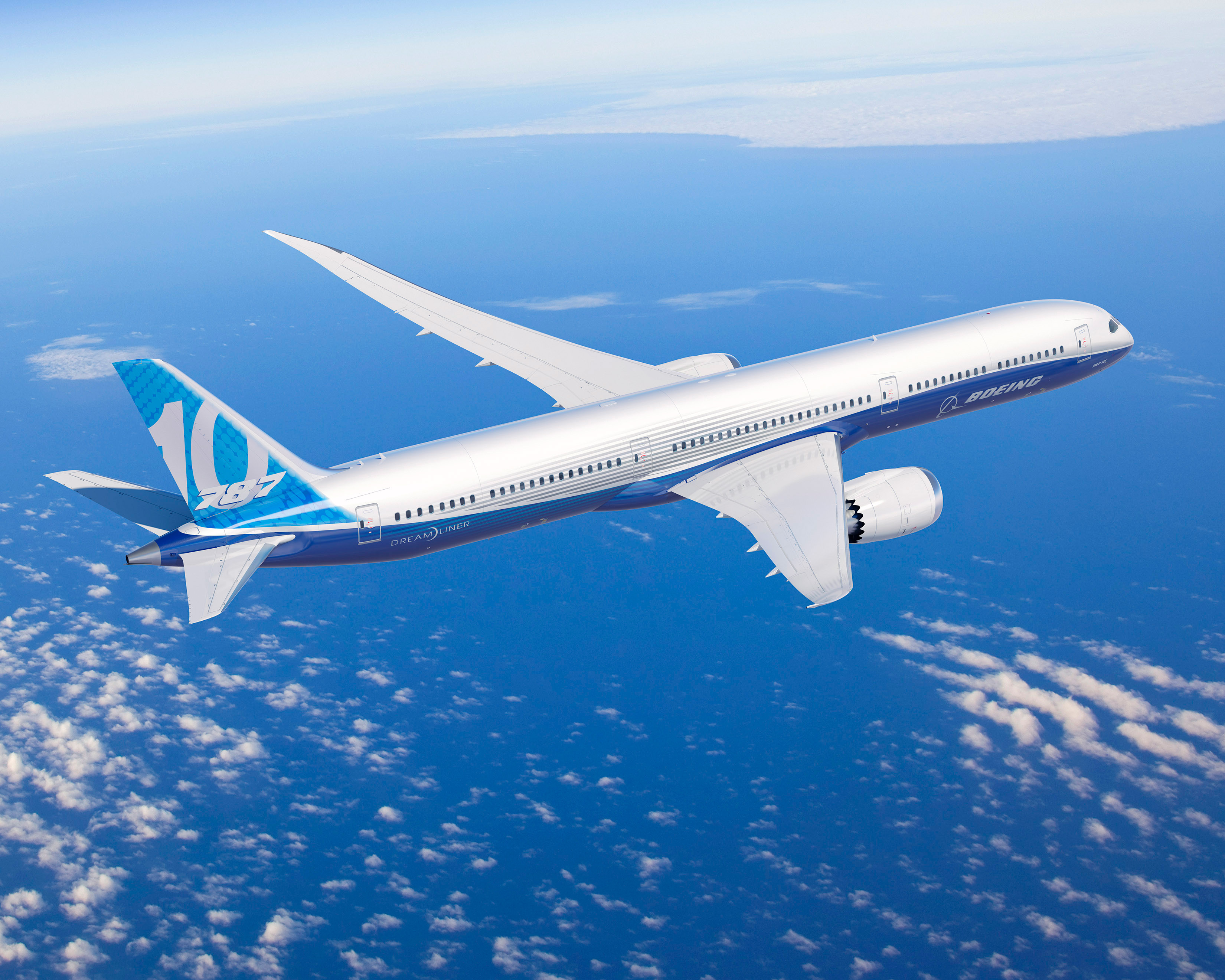 A computer-generated image of the Boeing 787-10