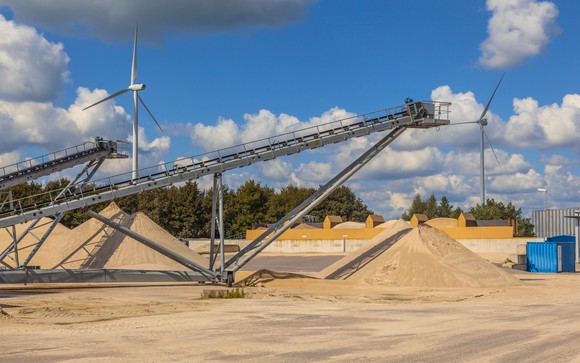 Sand mine conveyor belts