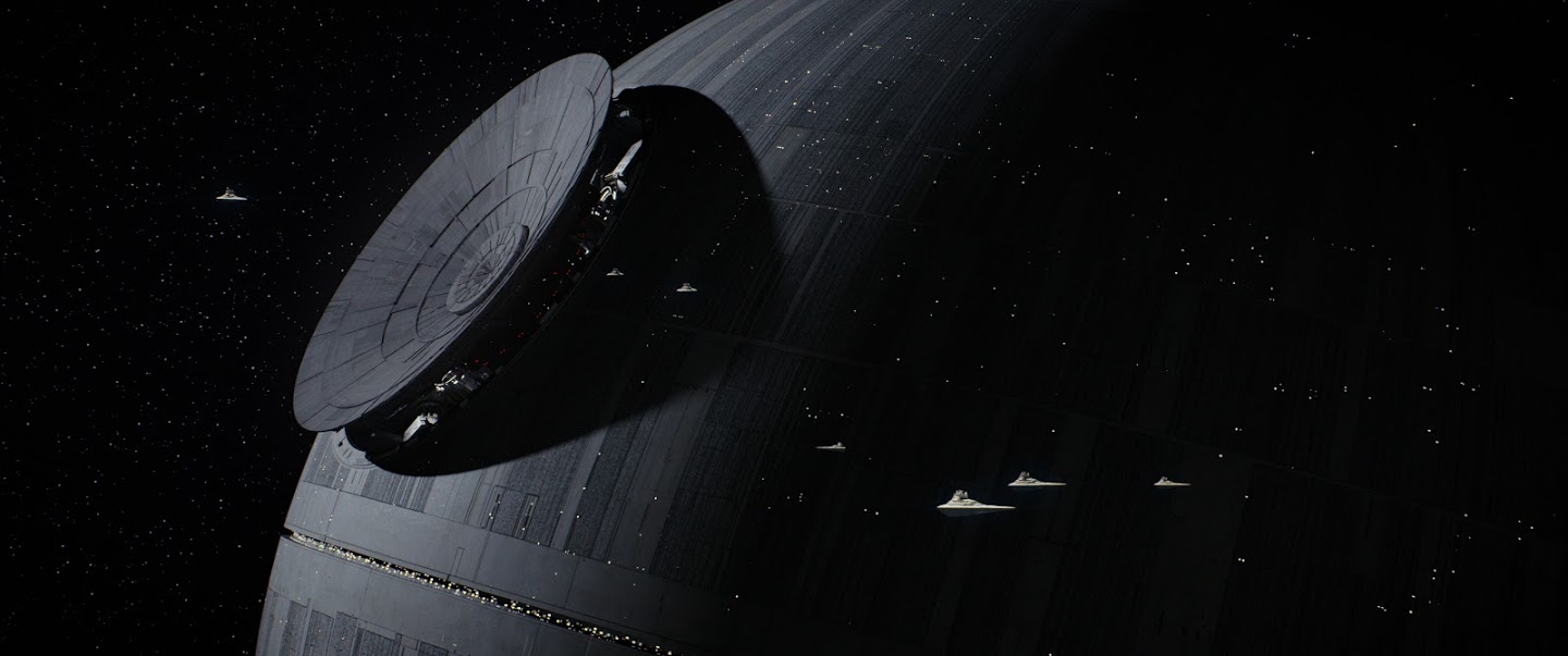 A space station from Rogue One.