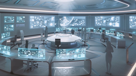 Digital battle command center.