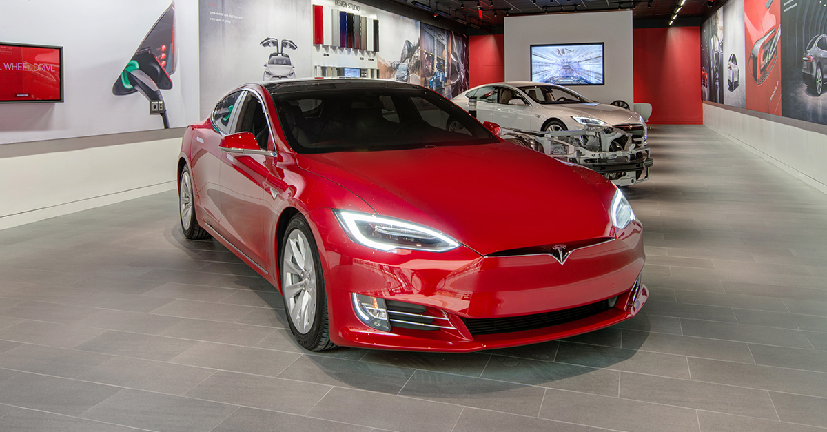 Tesla electric vehicle.