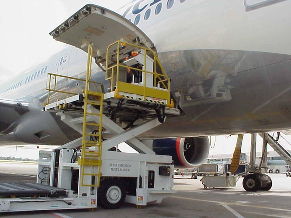 Aircraft loader equipment.