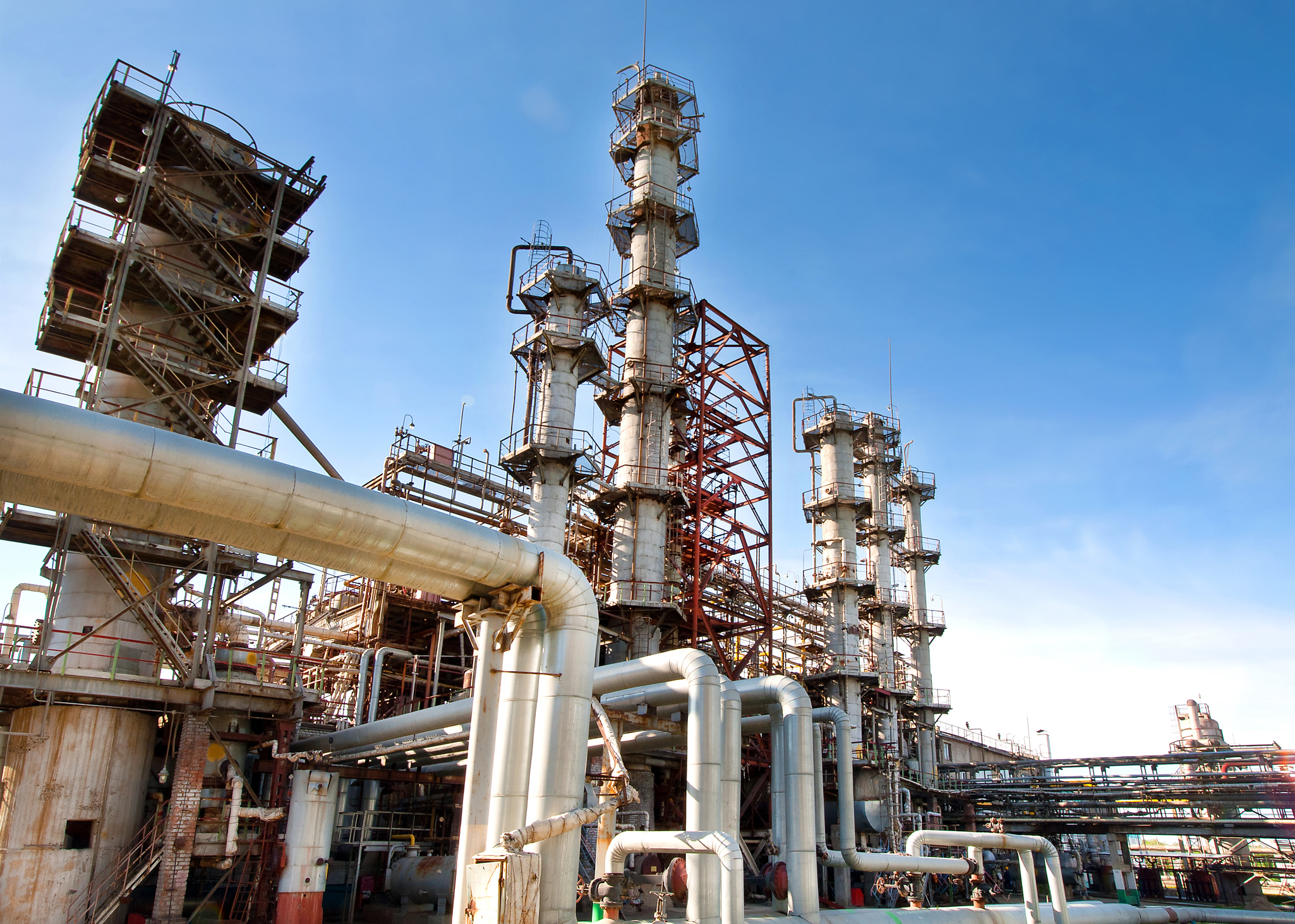 A gas processing plant.