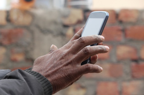 Man holding a phone