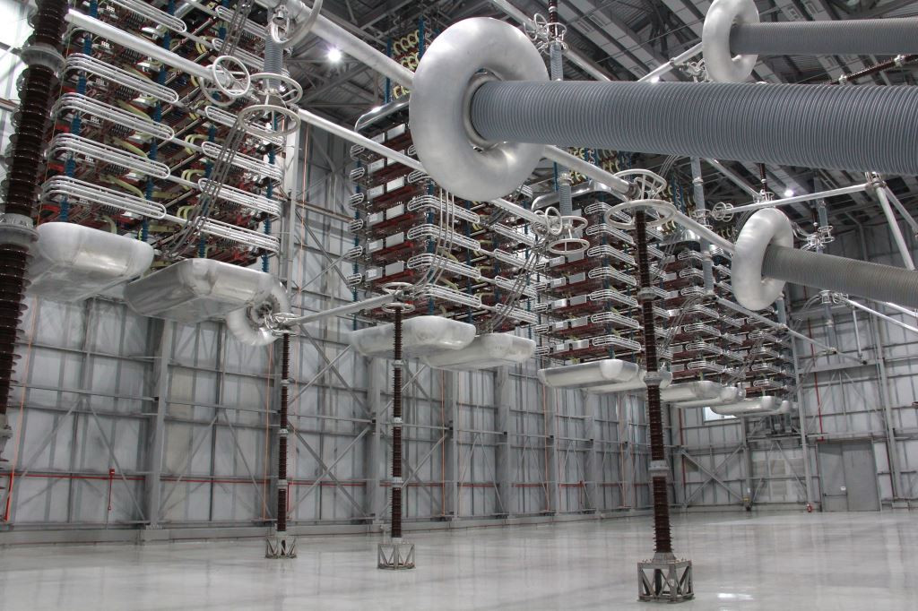 A bank of GE AC/DC converters