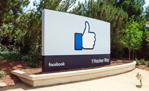 Image of Facebook's headquarter's sign.