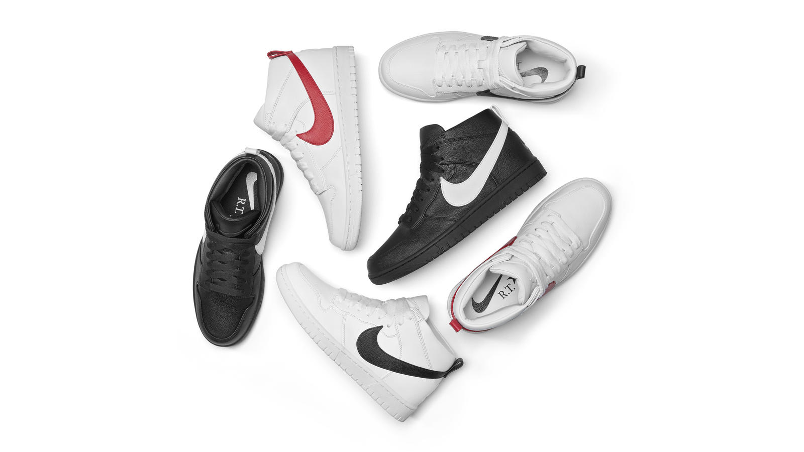 Image of a pile of Nike shoes.