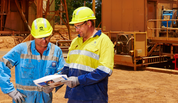 Aloca employees at work.