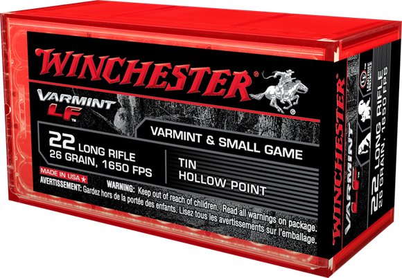 A box of Winchester .22 ammunition