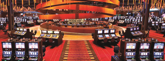 View of the casino floor at the Sands Bethlehem casino