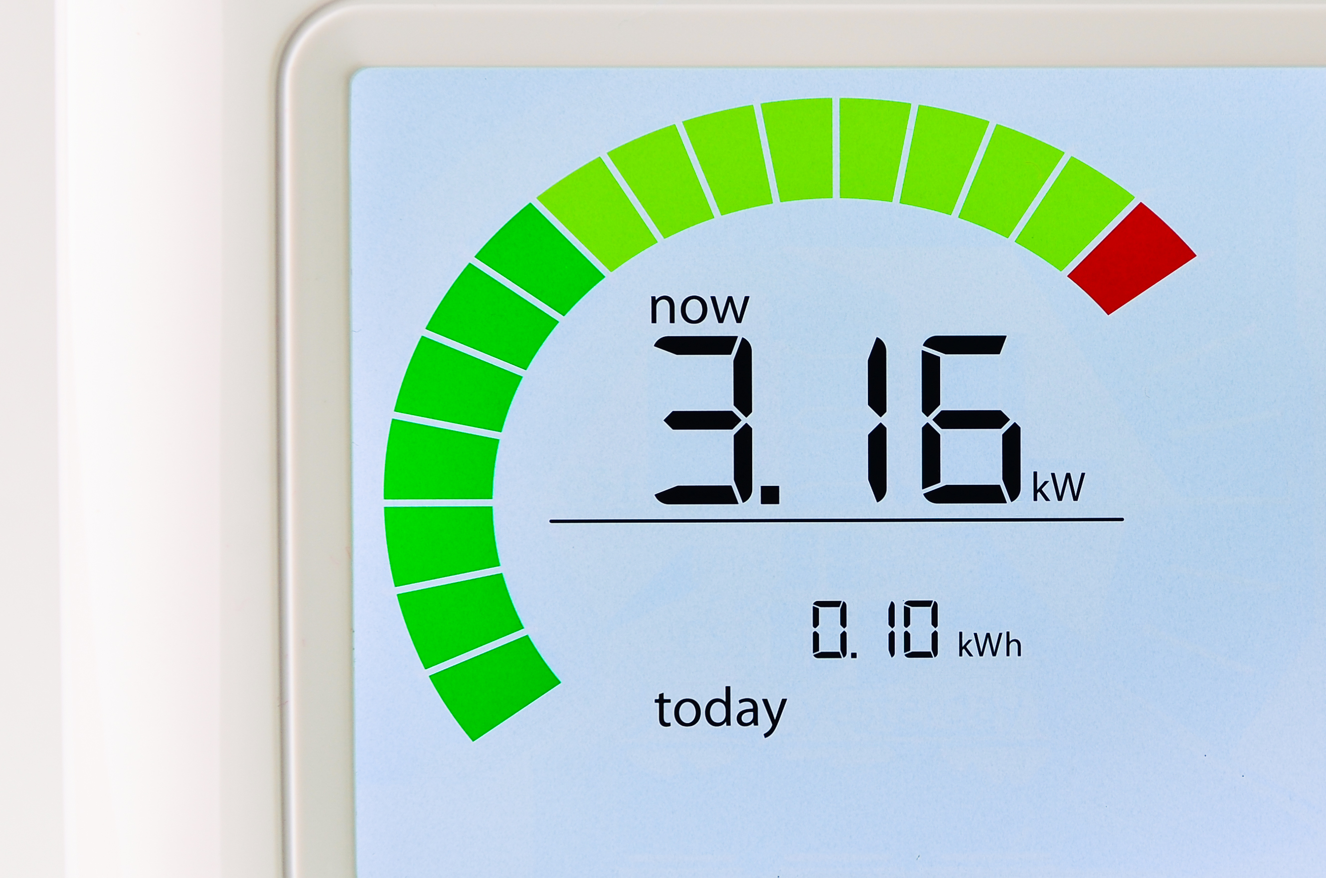 An electric meter.