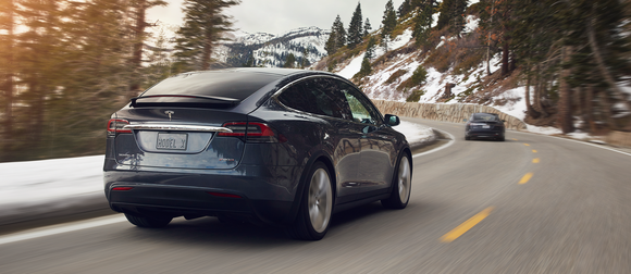 Model X driving