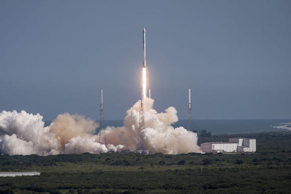 SpaceX Falcon 9 rocket launch.