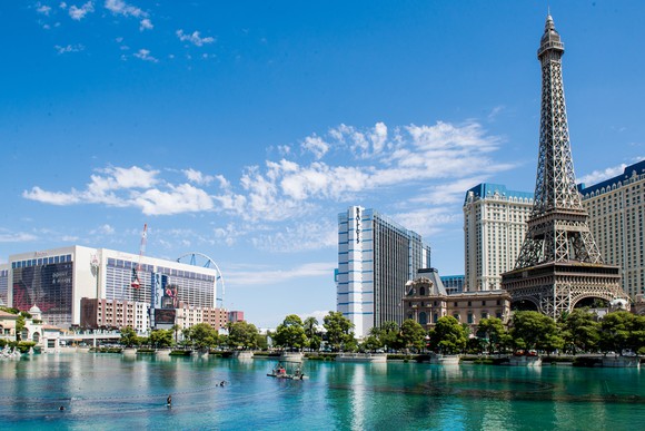 A view of the Las Vegas skyline.