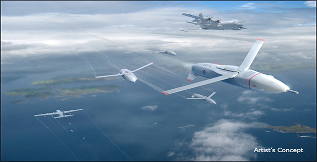 Artist's concept of C-130 deploying Gremlins drones.
