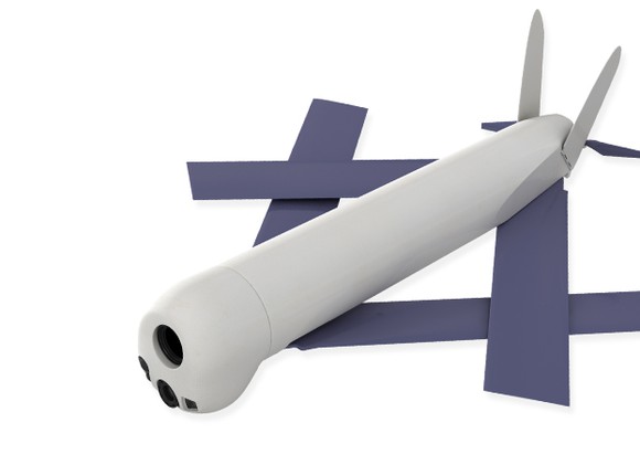 Photo of Aerovironment portable "Switchblade" UAV.