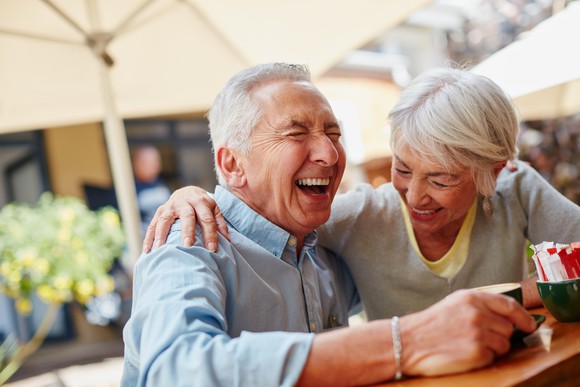 Happy retired couple