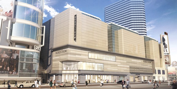 A rendering of Nordstrom's new store at Toronto Eaton Centre