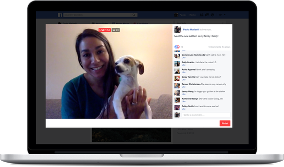 Live video on Facebook