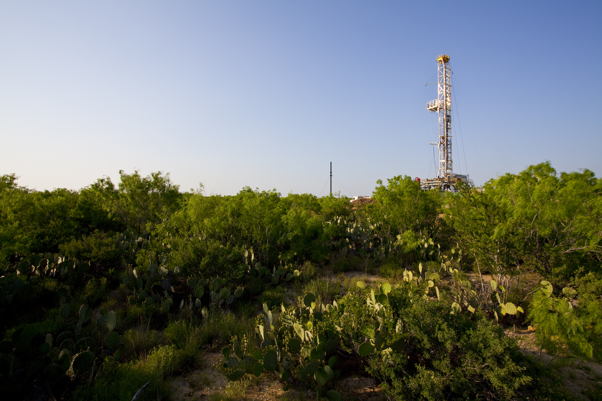 A drilling rig in the Eagle Ford shale.