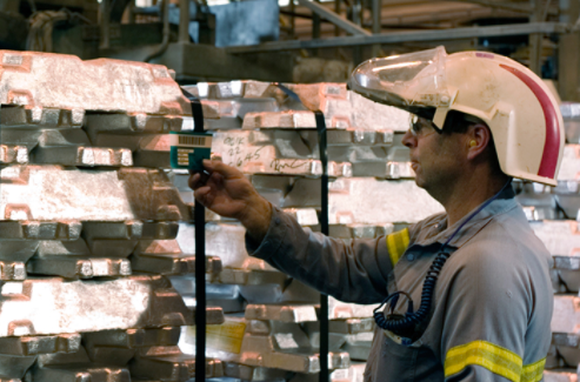 An Alcoa employee.